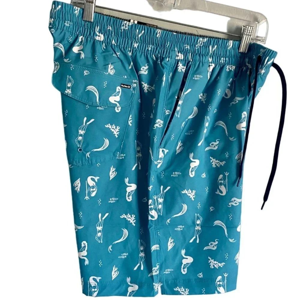 Hurley Volley Swim Shorts Men's Medium Pockets NEW NWT